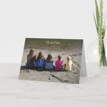 Sisters Greeting Card by Lilleaf at Zazzle