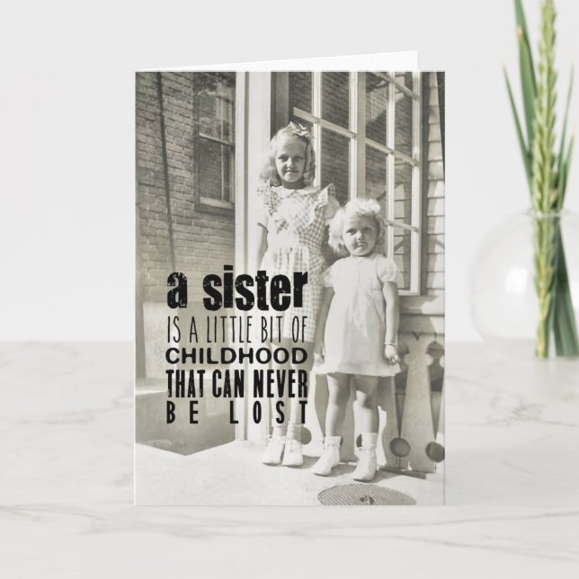 SISTERS Greeting Card (Front)