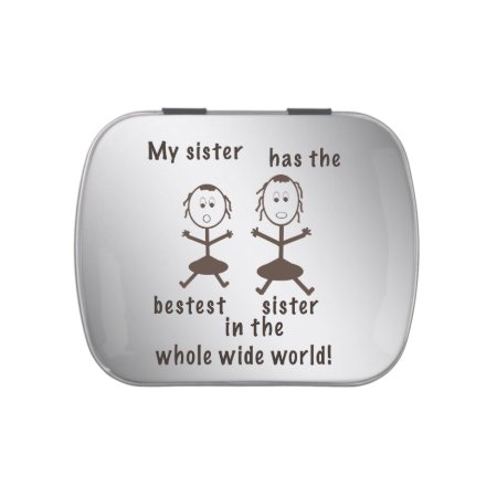 Sisters, Humorous, Customizable Jelly Belly Tin
