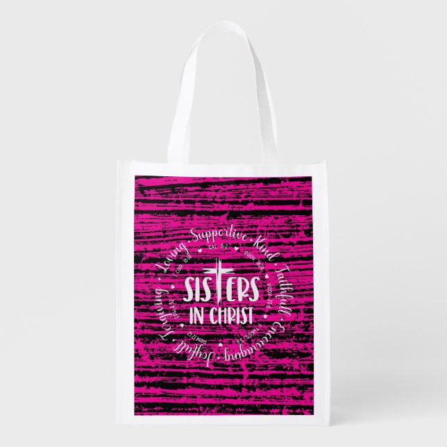 Sisters in Christ Grocery Bag (Front)