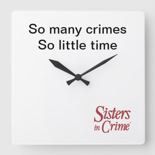 Sisters in Crime Acrylic Wall Clock
