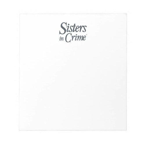 Sisters in Crime logo Notepad