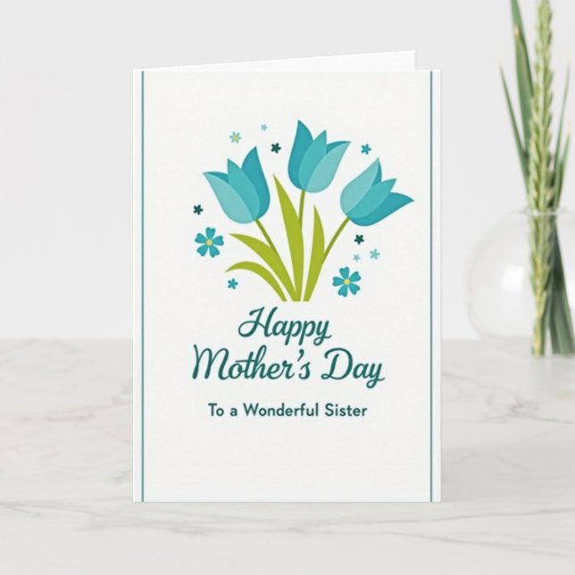 Sisters Joy Mothers Day Card (Front)