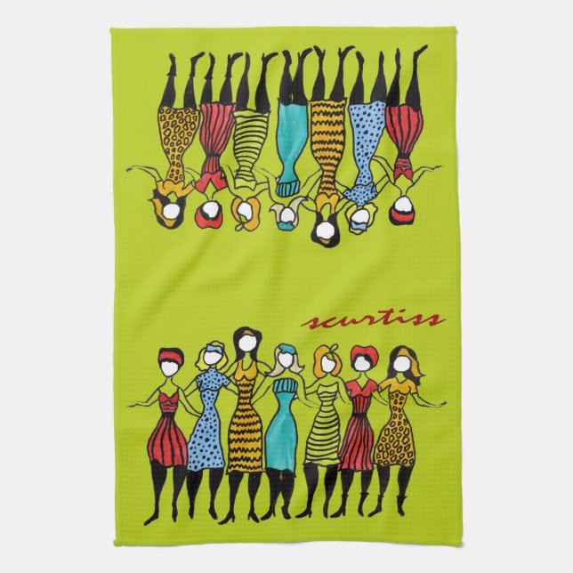 Sisters Kitchen Towel (Vertical)