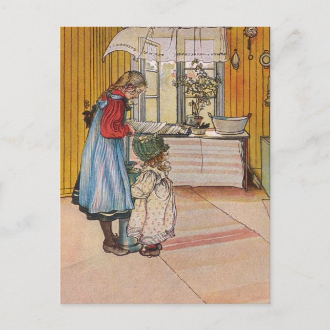 Sisters - Koket av Carl Larsson Postcard (Front)