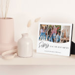 Sisters Make The Best Friends 3 Photo Keepsake Plaque<br><div class="desc">A special, memorable multiple photo gift for sisters. The design features a three-photo grid collage layout to display your own special sister photos. "Sisters Make The Best Friends" is displayed in stylish typography. Send a memorable and special gift to yourself and your sister(s) that you both will cherish forever. Note:...</div>
