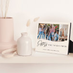 Sisters Make The Best Friends 3 Photo Keepsake Plaque<br><div class="desc">A special, memorable multiple photo gift for sisters. The design features a three-photo grid collage layout to display your own special sister photos. "Sisters Make The Best Friends" is displayed in stylish typography. Send a memorable and special gift to yourself and your sister(s) that you both will cherish forever. Note:...</div>