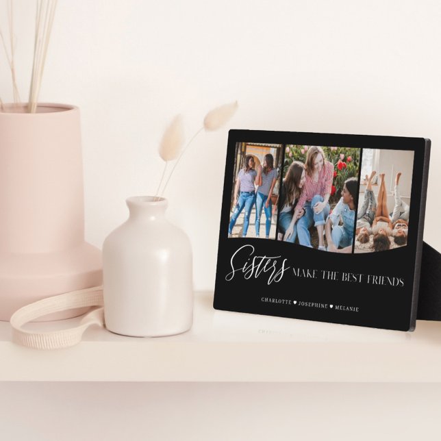 Sisters Make The Best Friends 3 Photo Keepsake Plaque (Creator Uploaded)