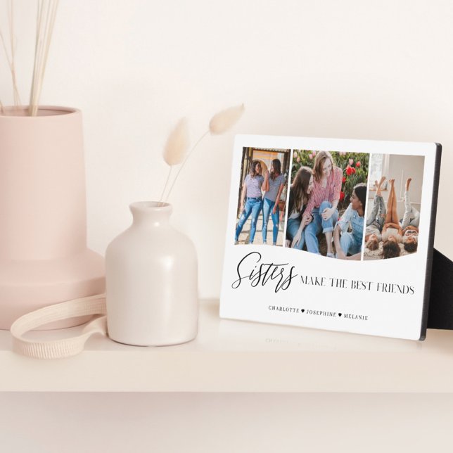 Sisters Make The Best Friends 3 Photo Keepsake Plaque (Creator Uploaded)
