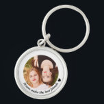Sisters Make the Best Friends Photo Keychain<br><div class="desc">Elegant photo keychain with sisters quote "Sisters make the best friends"</div>