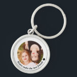 Sisters Make the Best Friends Photo Keychain<br><div class="desc">Elegant photo keychain with sisters quote "Sisters make the best friends"</div>