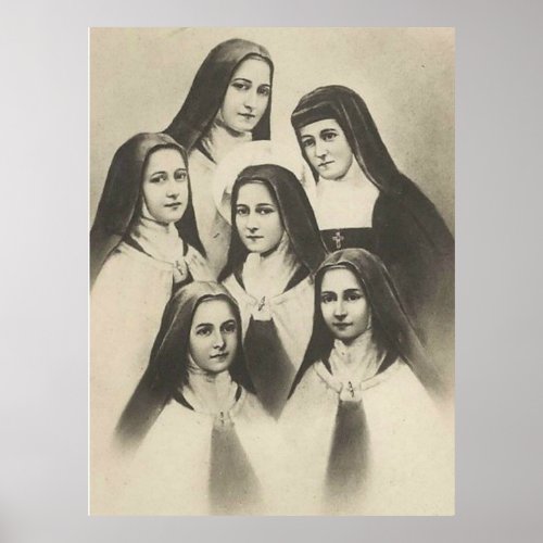 Sisters of St Therese of Lisieux Little Flower Poster