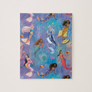 Sisters of the Sea Ocean Pattern Jigsaw Puzzle