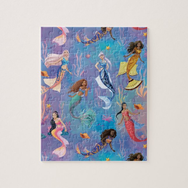 Sisters of the Sea Ocean Pattern Jigsaw Puzzle (Vertical)
