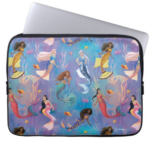Sisters of the Sea Ocean Pattern Laptop Sleeve
