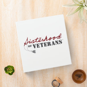 Sisters of Veterans Military Pride Design 3 Ring Binder