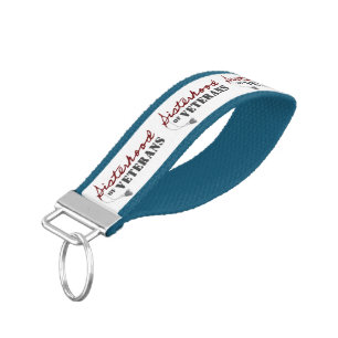 Sisters of Veterans Military Pride Design Wrist Keychain