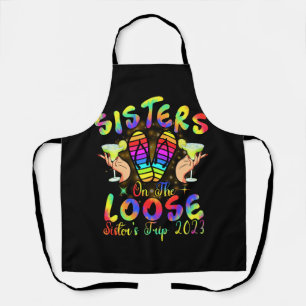 Sisters On The Loose, Tie Dye Sister's Weekend Tri Apron