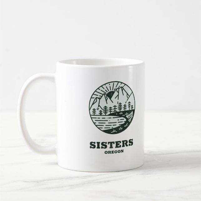 Sisters - Oregon Coffee Mug (Left)