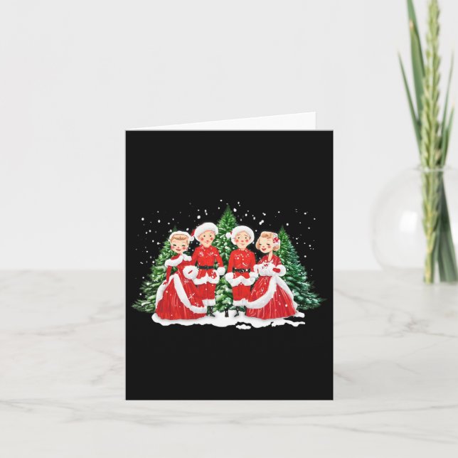 Sisters Pajamas Holiday White Christmas Movie 1954 Card (Front)
