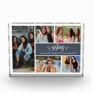 Sisters Photo Collage Best Family Block