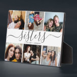 Sisters Photo Collage Gift Sister Gifts Plaque<br><div class="desc">Treasure the timeless bond of sisterhood with our heartfelt photo collage. Personalized with your cherished memories, this collage celebrates the unique connection and shared experiences between sisters. Crafted with love and attention to detail, it's a beautiful tribute to the laughter, love, and unforgettable moments that define your sisterly relationship. Perfect...</div>