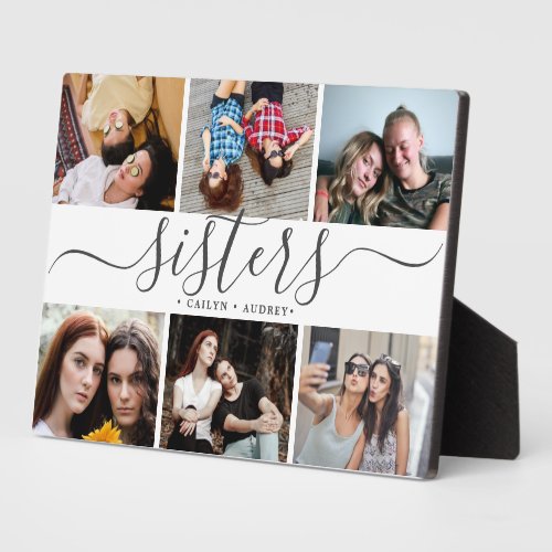 Sisters Photo Collage Gift Sister Gifts Plaque