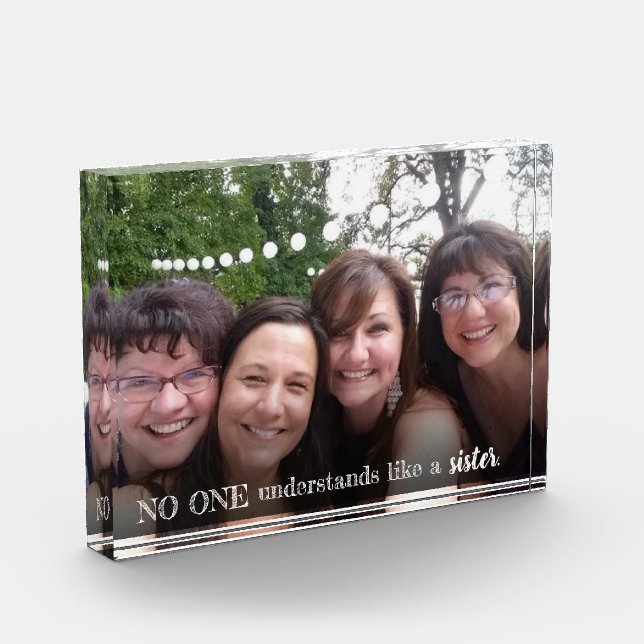 Sisters Photo Script Gift for Sisters (Left)