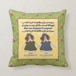 Sisters Poem pillow