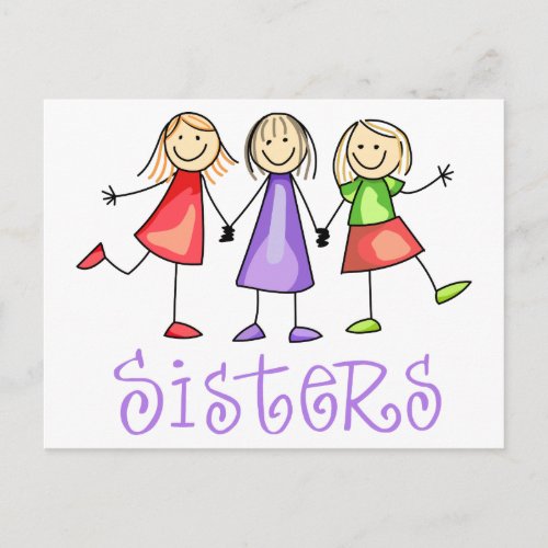 Sisters Postcard