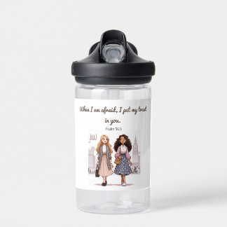 sisters preaching bottle of water