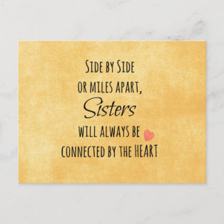 Sisters Quote Postcard