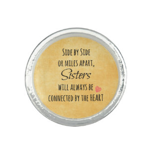 Sisters Quote Ring