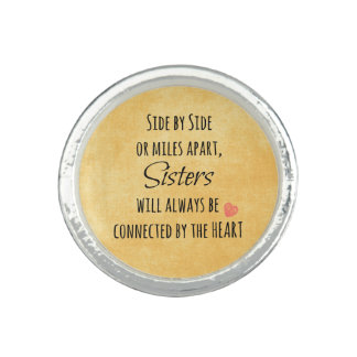 Sisters Quote Ring