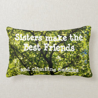 Sisters Quote Throw Pillow
