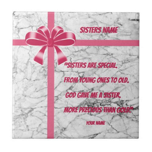 SISTERS QUOTE  TRIVET