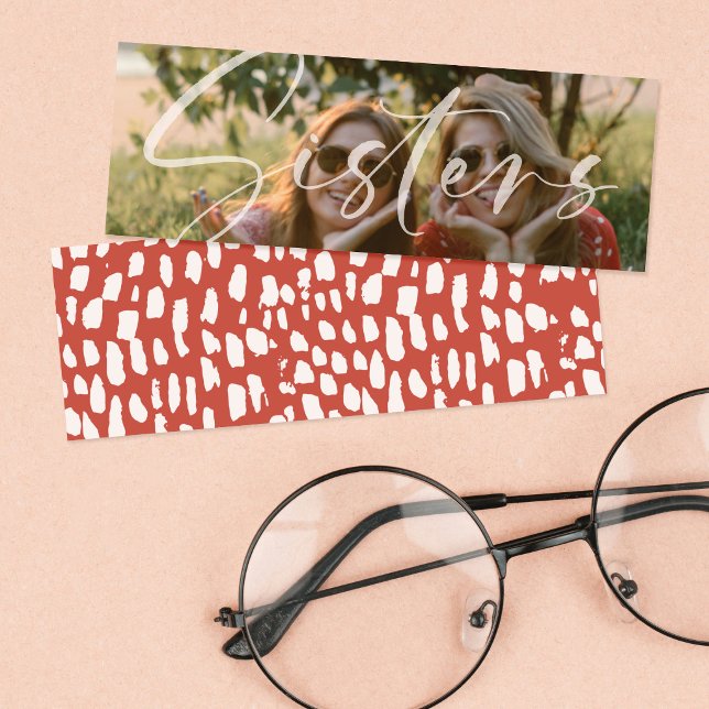 Sisters Script Full-Photo Modern Friends Bookmark (Creator Uploaded)