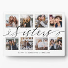 Sisters Script | Gift For Sisters Photo Collage