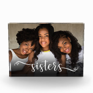 Sisters Script Photo Block