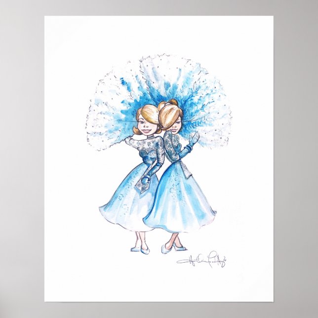 Sisters, Sisters art by Heather French Henry Poster (Front)