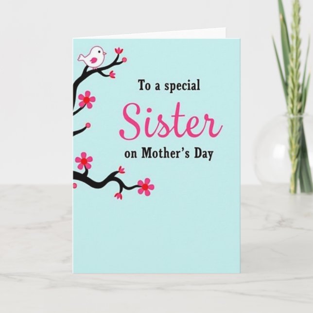 Sisters Special Day Design Card (Front)