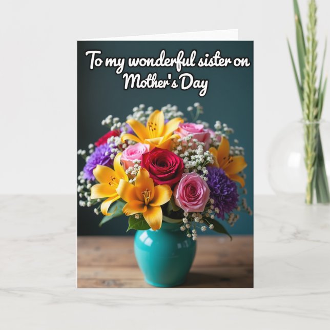 Sisters Special Mothers Day Card (Front)