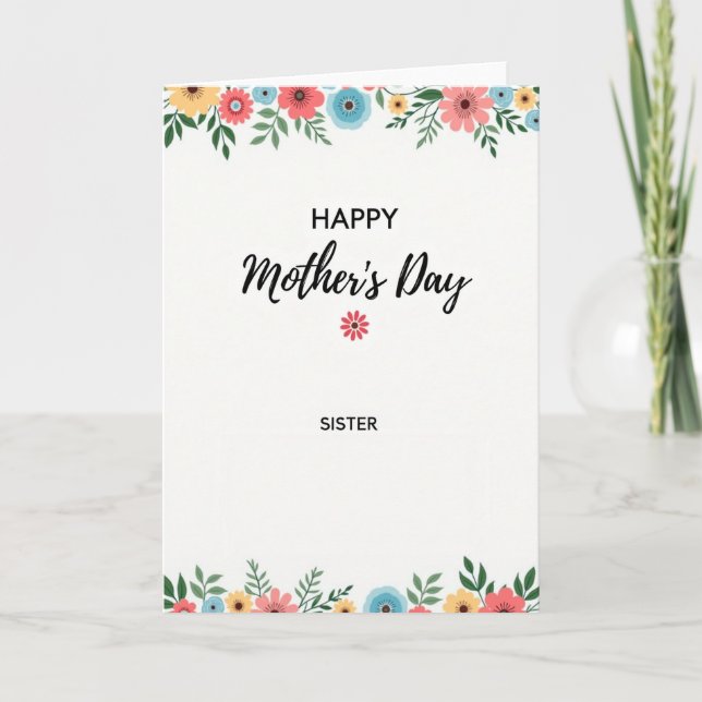 Sisters Sweetest Day Wish Card (Front)