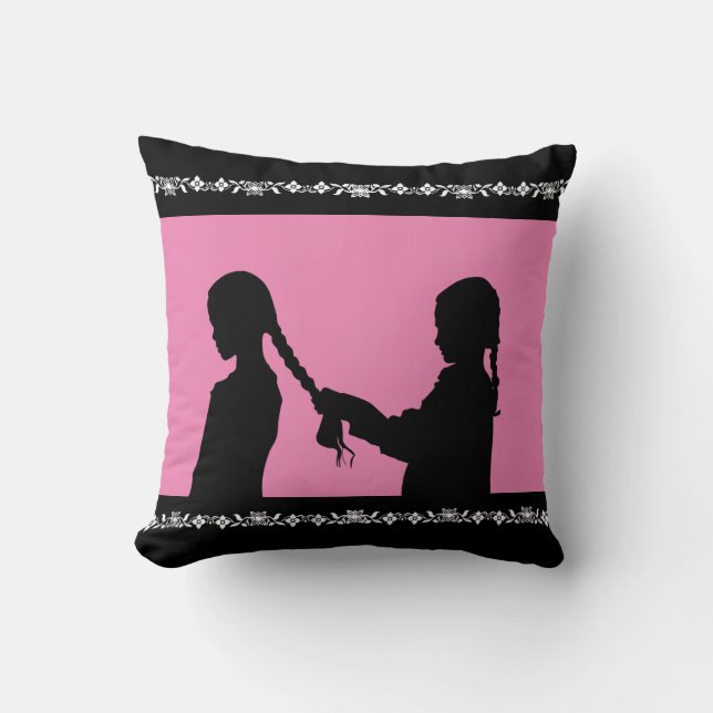 SISTERS THROW PILLOW (Front)