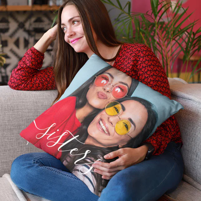 Sisters Throw Pillow
