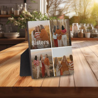 Sisters Trendy Typography 4 Photo Keepsake