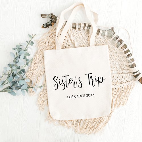 Sisters Trip 2024 Girls Road Trip Vacation Lovers Tote Bag