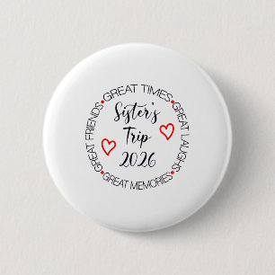 Sisters Trip 2026 Womens Weekend Cruise Vacation M Button