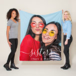 Sisters Vacation Fleece Blanket<br><div class="desc">Cherish special memories with your sister with this lovely personalized vacation blanket!</div>
