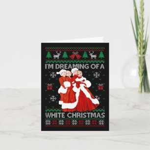Sisters White Christmas Movie 1954 Xmas Pajamas Ho Card